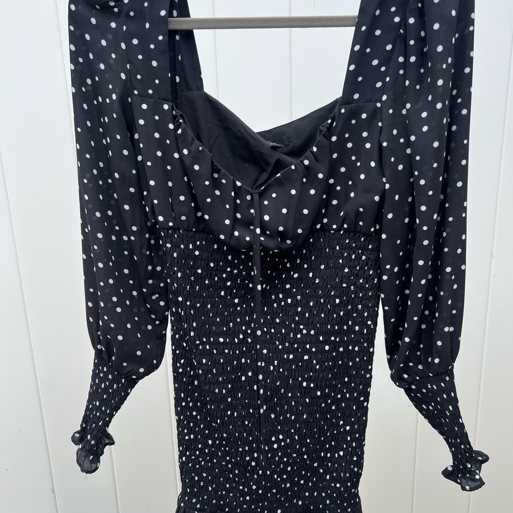 Forever 21 Black and White Polka Dot Dress